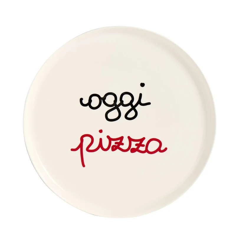Simple Day – Piatto per pizza Ø31,5 cm con scritte