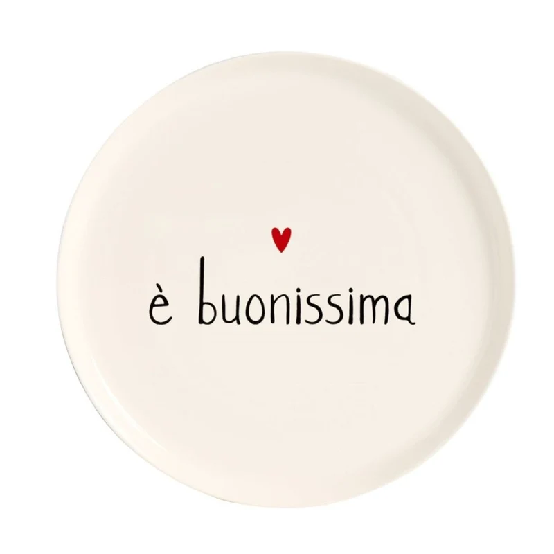 Simple Day – Piatto per pizza Ø31,5 cm con scritte