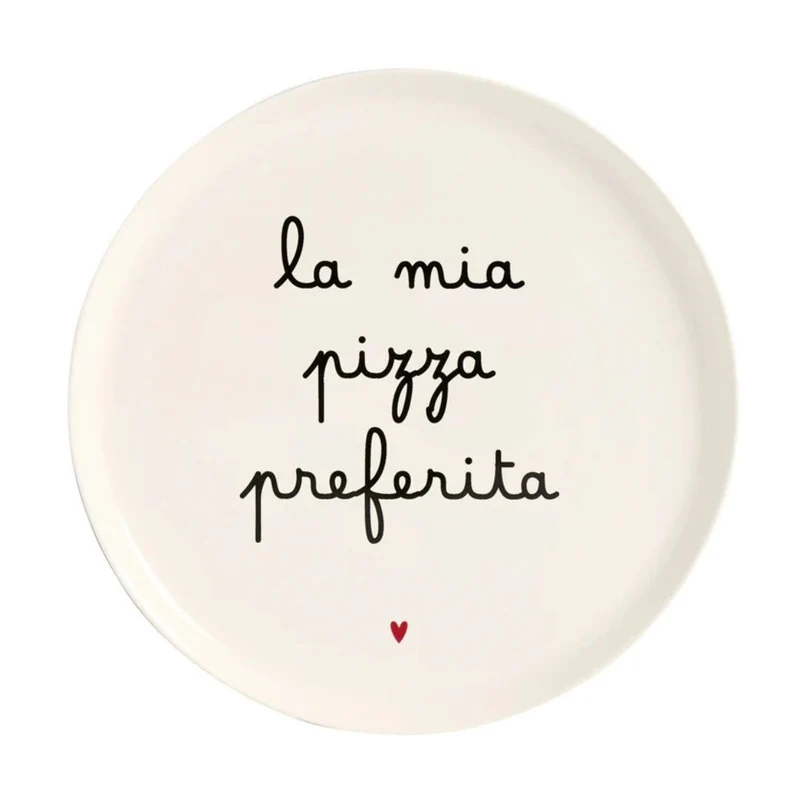 Simple Day – Piatto per pizza Ø31,5 cm con scritte