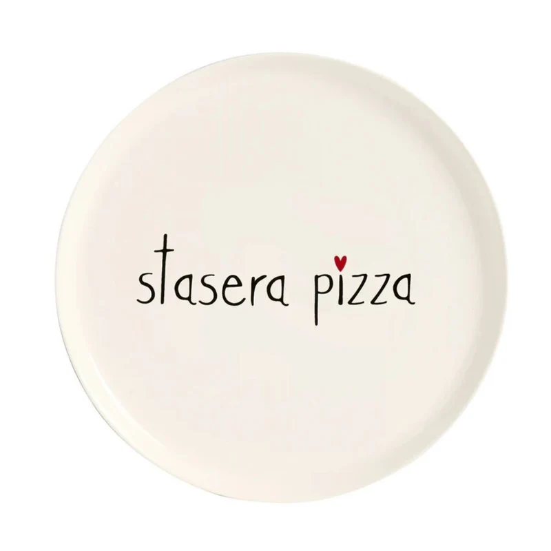 Simple Day – Piatto per pizza Ø31,5 cm con scritte
