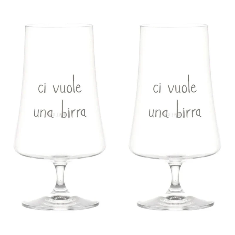 Simple Day – Set 2 bicchieri birra 55 cl con scritte