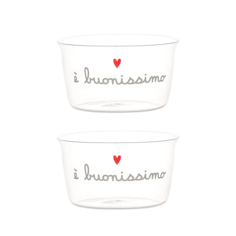 Simple Day – Set 2 coppette 20 cl con scritte