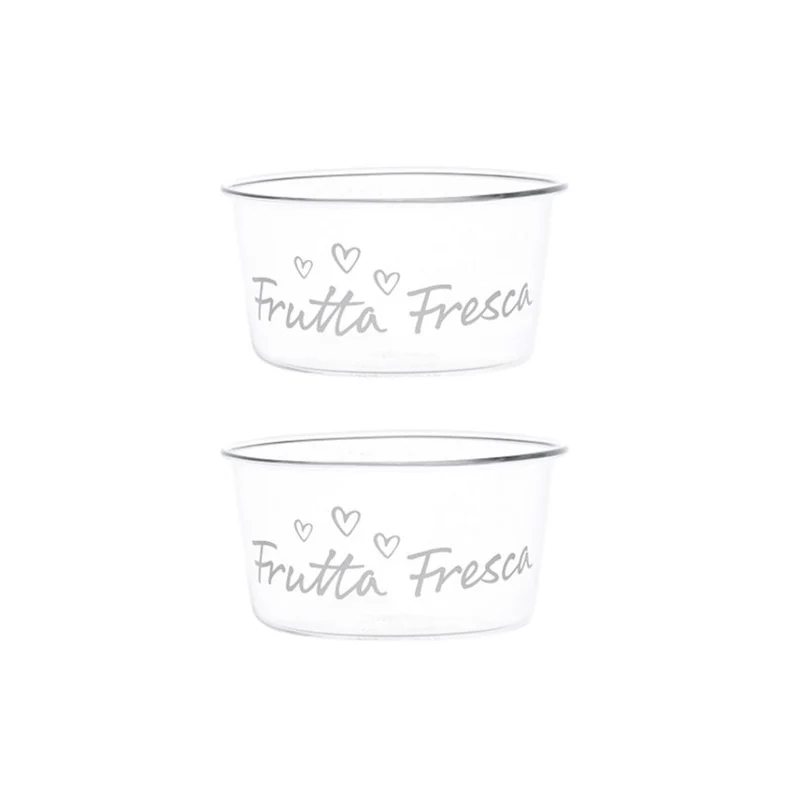 Simple Day – Set 2 coppette 20 cl con scritte