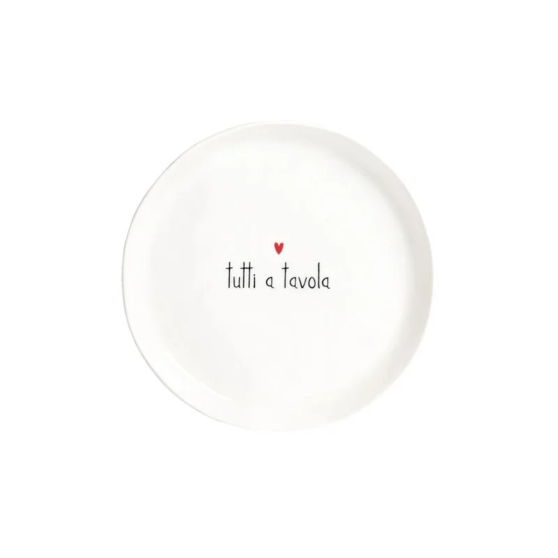 Simple Day – Set 2 piatti dessert Ø21 cm con scritte