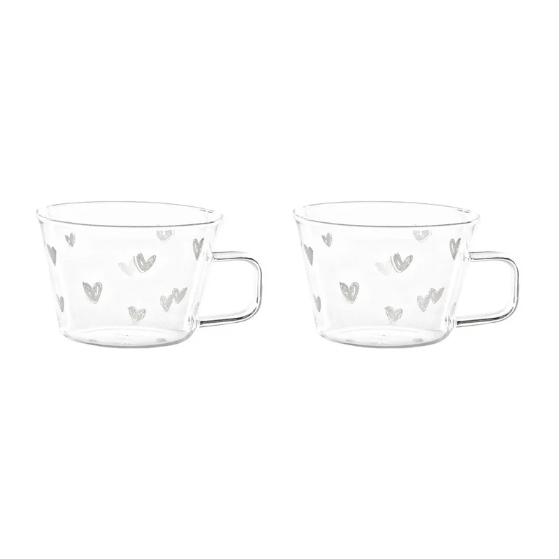 Simple Day – Set 2 tazze tè o cappuccino 280 ml Cuori