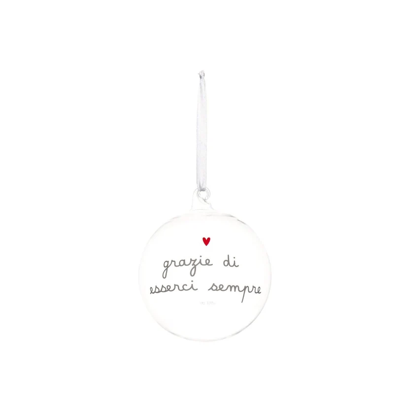 Simple Day – Pallina vetro 12 cm con scritte