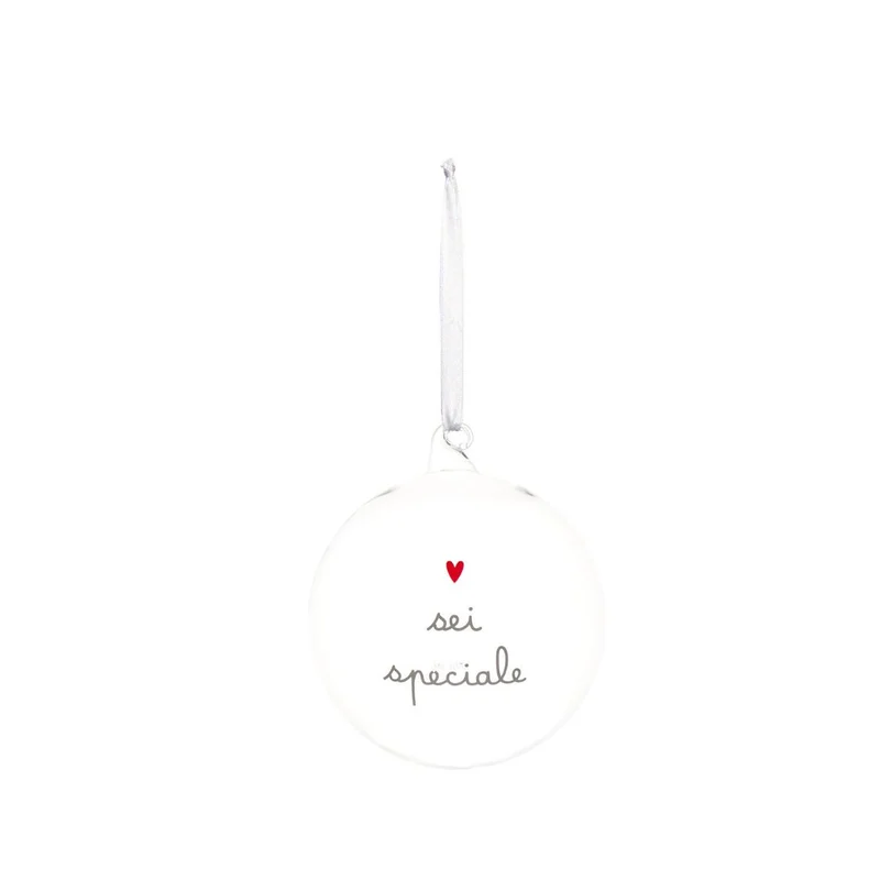 Simple Day – Pallina vetro 12 cm con scritte