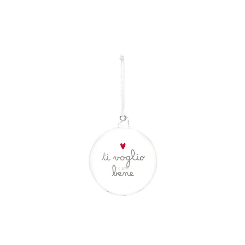 Simple Day – Pallina vetro 12 cm con scritte