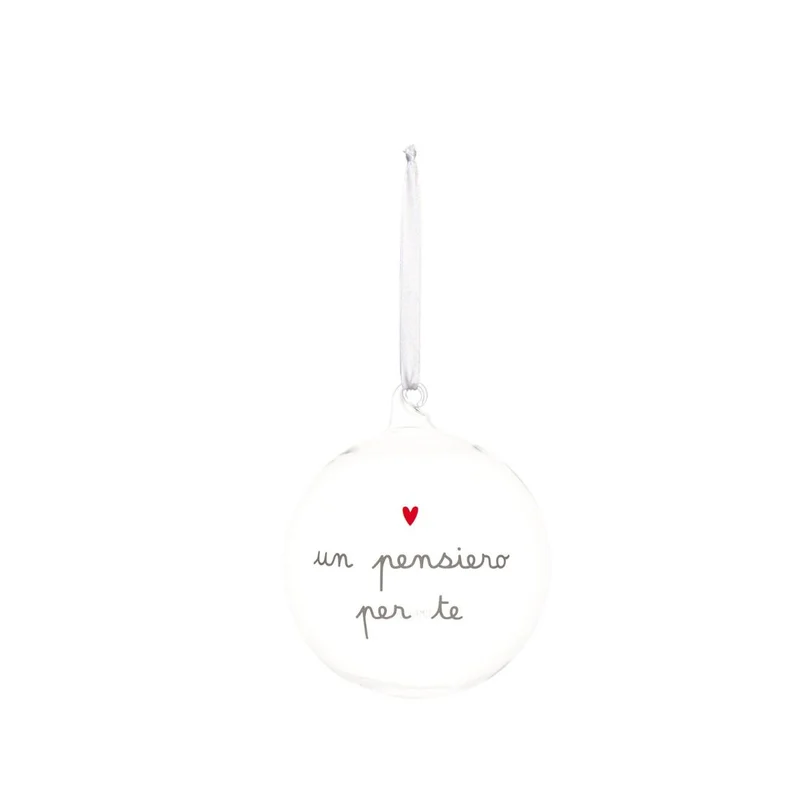 Simple Day – Pallina vetro 12 cm con scritte