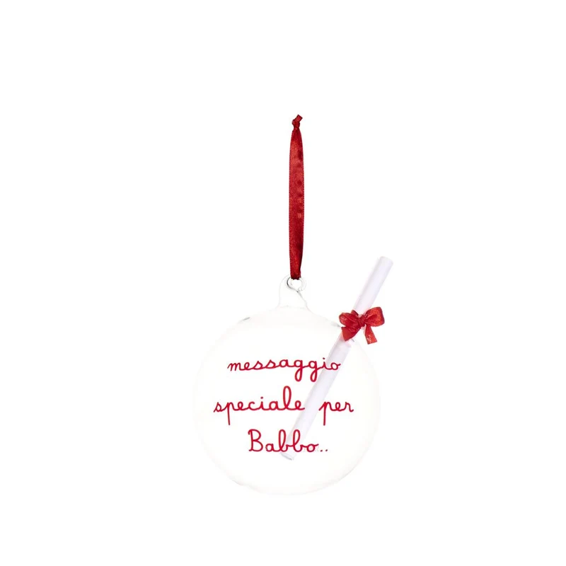Simple Day – Pallina vetro 12 cm con scritte