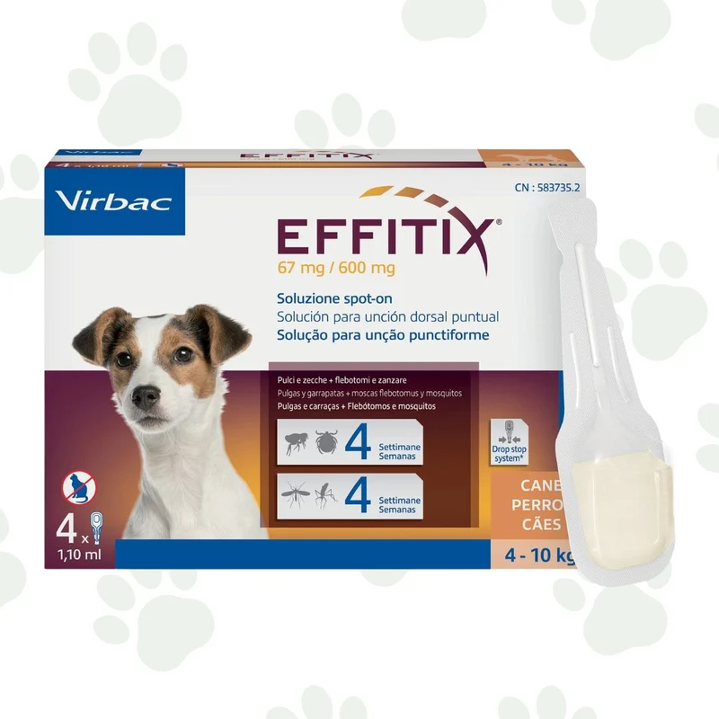 Virbac - Effitix antiparassitario spot-on per cane