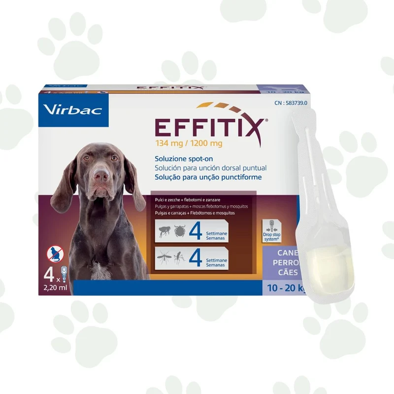 Virbac - Effitix antiparassitario spot-on per cane