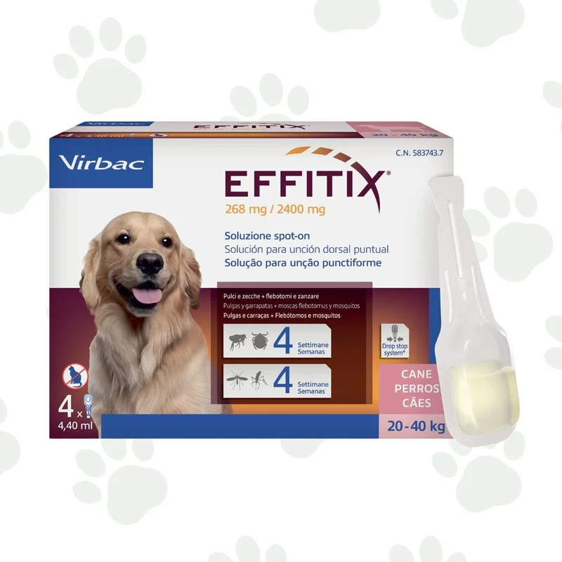 Virbac - Effitix antiparassitario spot-on per cane