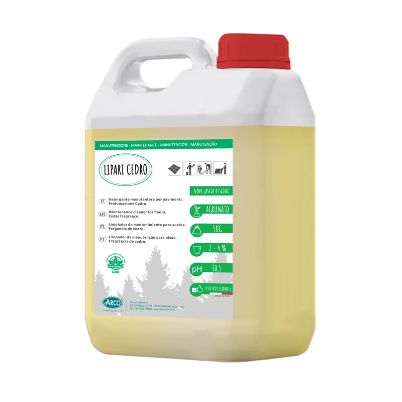 Detergente mantenitore profumato al cedro per pavimenti Arco Chimica Lipari Cedro 12x1 litro DISPONIBILE IN 10 GIORNI LAVORATIVI