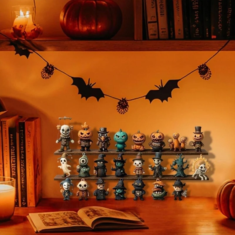 Halloween Advent Calendar with Cosmetics, Perfumes, and Monster Figurines for Counting Down