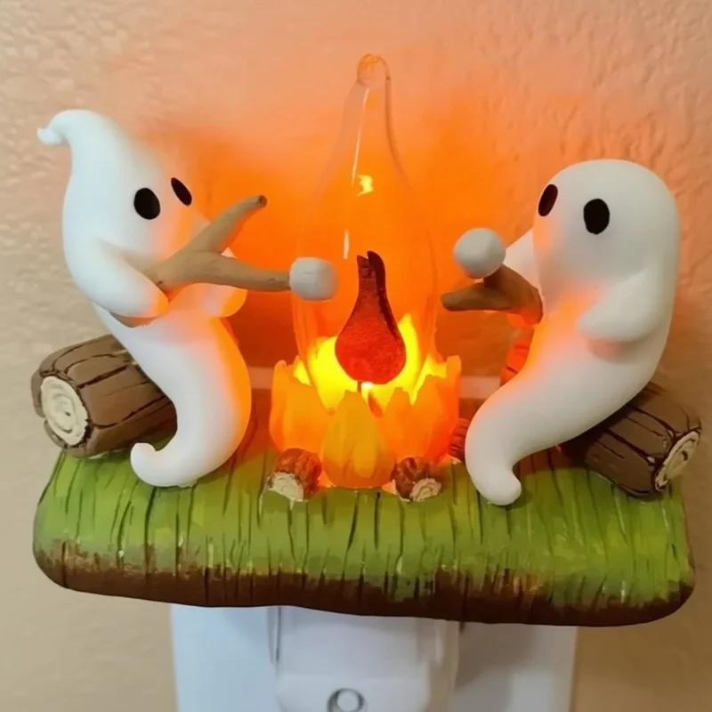 Halloween Ghost Night Light for the Bedroom with LED Touch Control for Children's Reading
