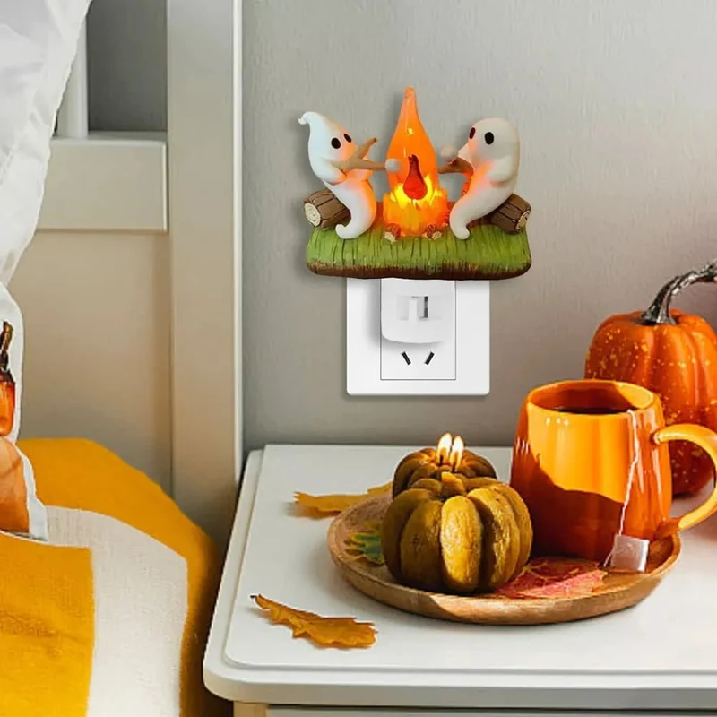 Halloween Ghost Night Light for the Bedroom with LED Touch Control for Children's Reading