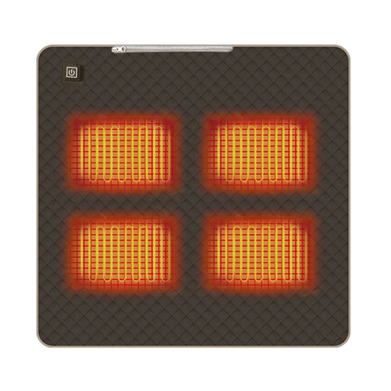 USB Heated Camping Mat with Temperature Control and Heating Zones