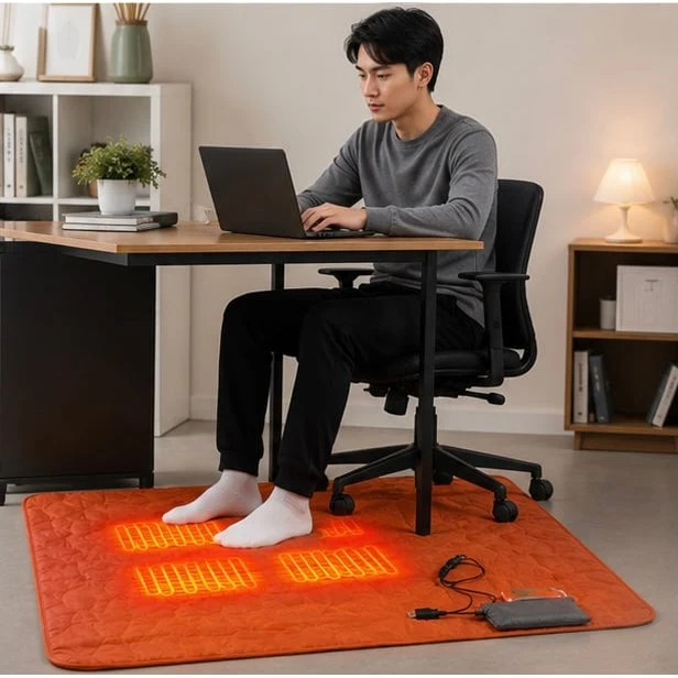 USB Heated Camping Mat with Temperature Control and Heating Zones