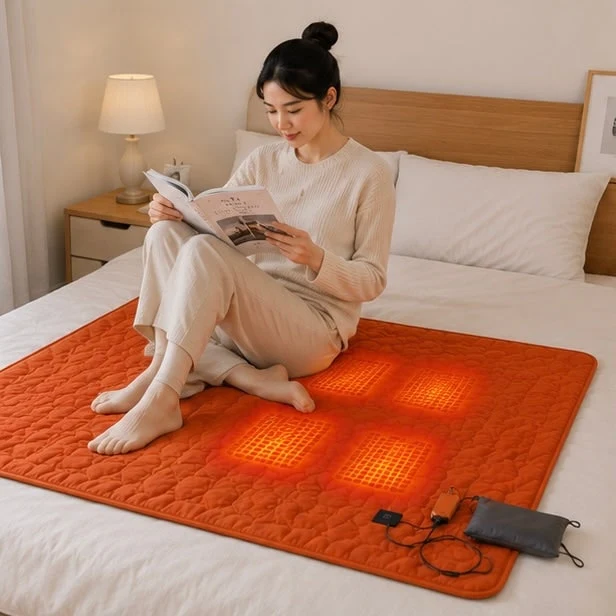 USB Heated Camping Mat with Temperature Control and Heating Zones