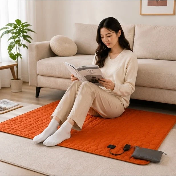 USB Heated Camping Mat with Temperature Control and Heating Zones