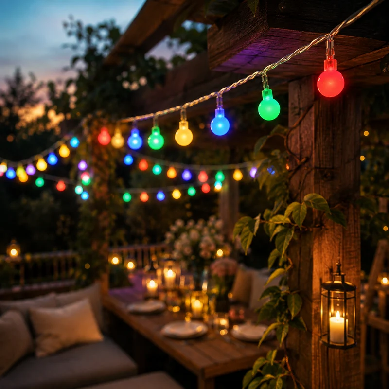 Lichtslinger voor buiten – warme sfeerverlichting voor pergola en balkon