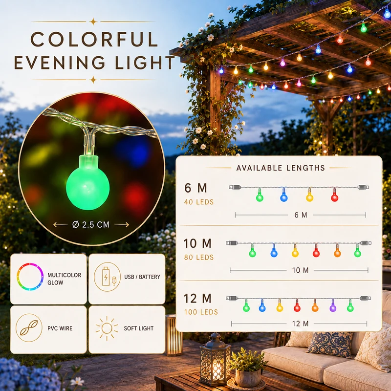 Lichtslinger voor buiten – warme sfeerverlichting voor pergola en balkon