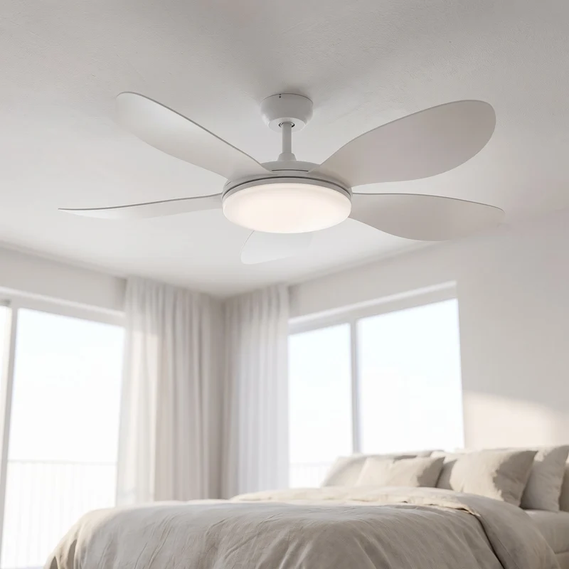 Ventilatore da Soffitto Perenz Smarti 5 Pale Reversibile con Luce 36W CCT – 7172 B CT