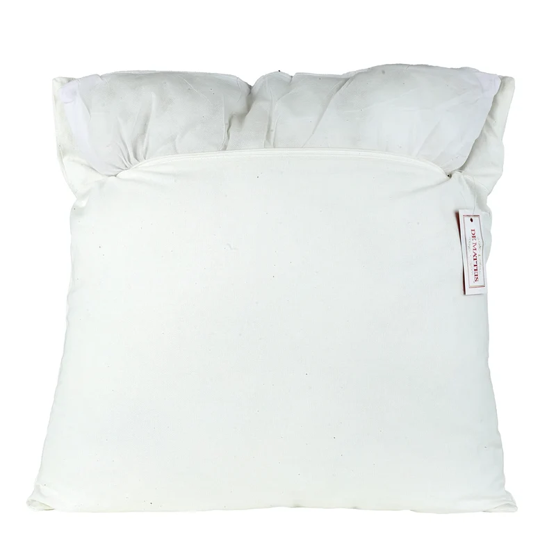 Cuscino 45x45 Cm Cotone Ricamo Fiori Azzurri