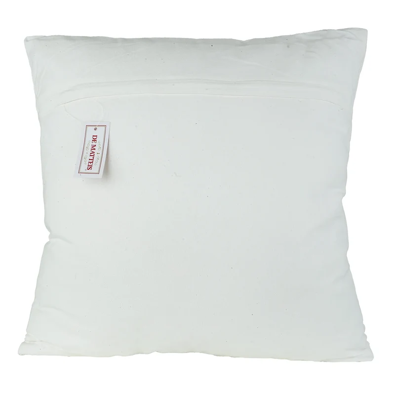 Cuscino 45x45 Cm Cotone Crema Ricamato