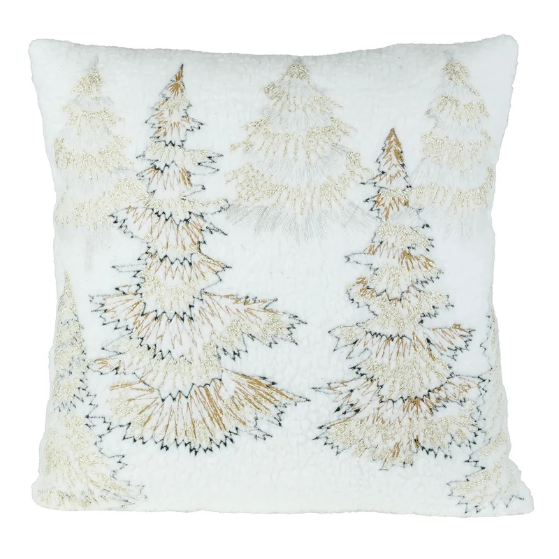 Cuscino 45x45 Cm Cotone Bianco Crema
