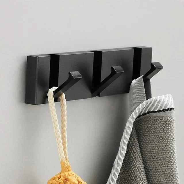Wandhaak opvouwbaar – Aluminium haakrail met plak- of schroefmontage