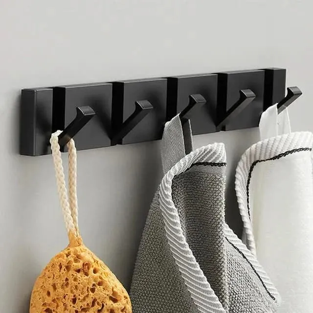 Wandhaak opvouwbaar – Aluminium haakrail met plak- of schroefmontage