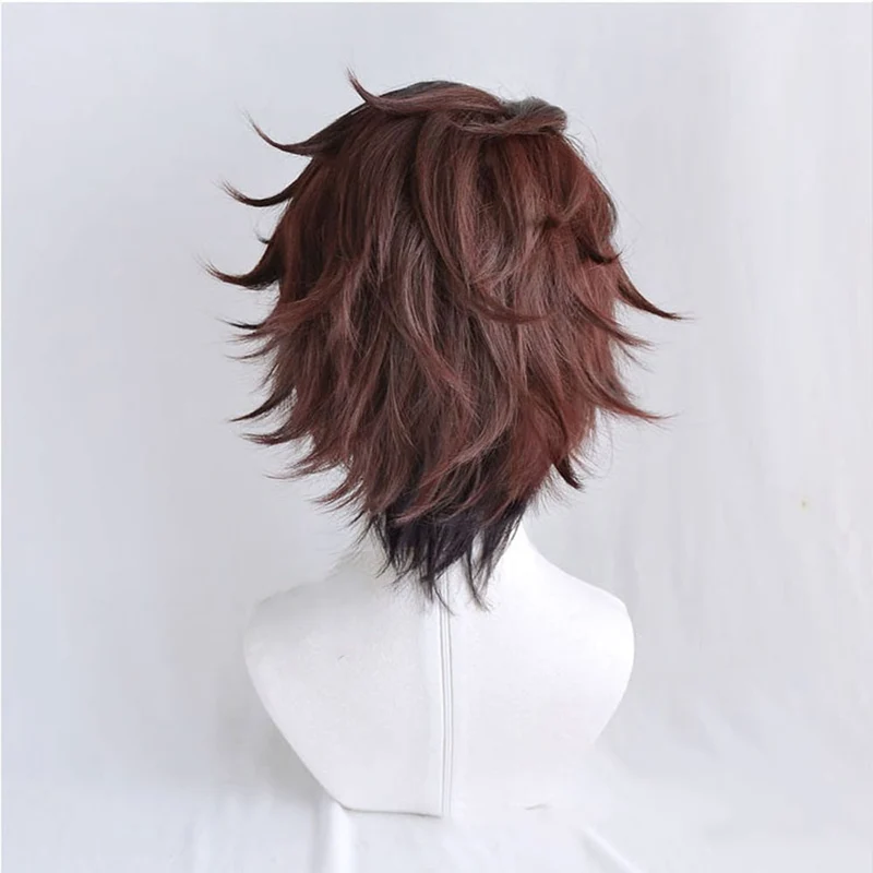 Halloween Women’s Synthetic Cosplay Wig with Bangs for Parties, Anime-Styled Hairstyle