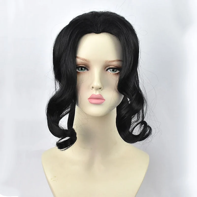 Halloween Women’s Synthetic Cosplay Wig with Bangs for Parties, Anime-Styled Hairstyle