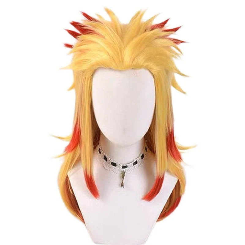 Halloween Women’s Synthetic Cosplay Wig with Bangs for Parties, Anime-Styled Hairstyle