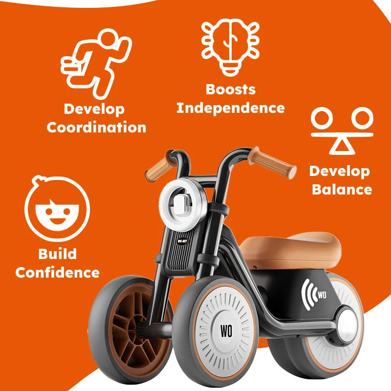 Loopfiets kind – Motormodel zonder pedalen met laag frame en dikke banden