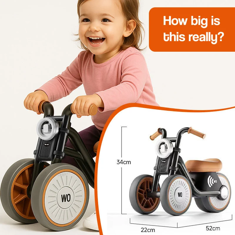 Loopfiets kind – Motormodel zonder pedalen met laag frame en dikke banden