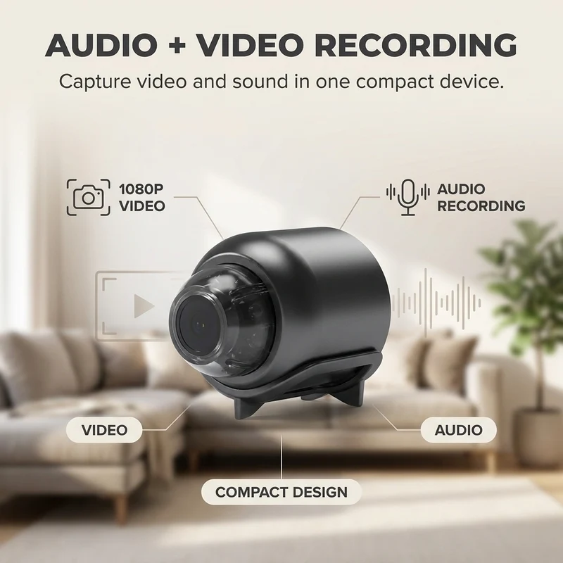 Securo – Full HD WiFi beveiligingscamera met nachtzicht & bewegingssensor