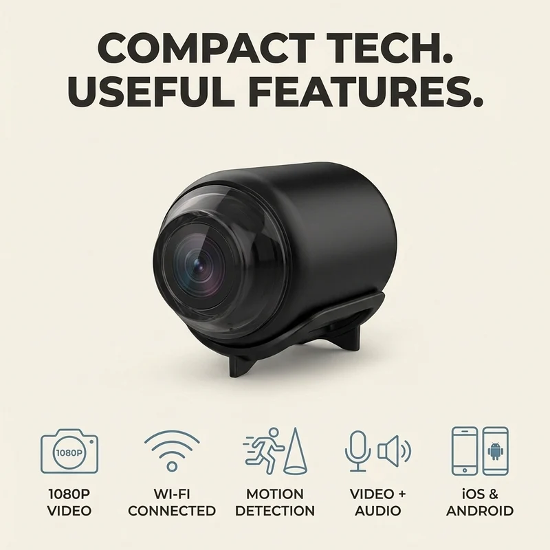 Securo – Full HD WiFi beveiligingscamera met nachtzicht & bewegingssensor