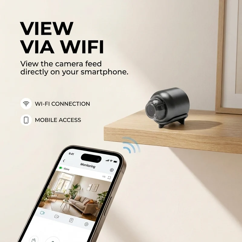 Securo – Full HD WiFi beveiligingscamera met nachtzicht & bewegingssensor