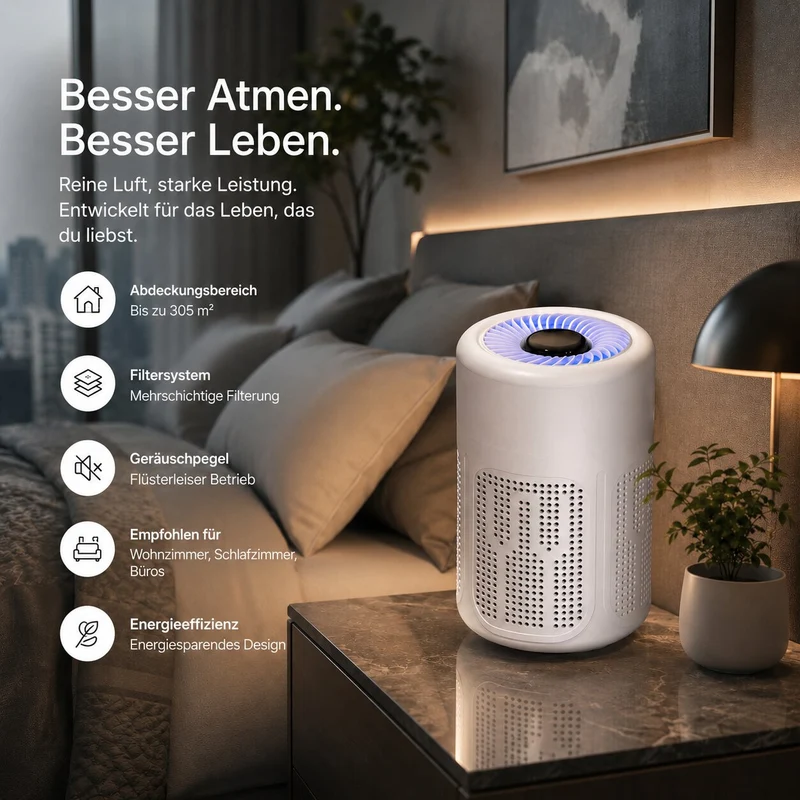 Luftreiniger für große Räume | Atemgold