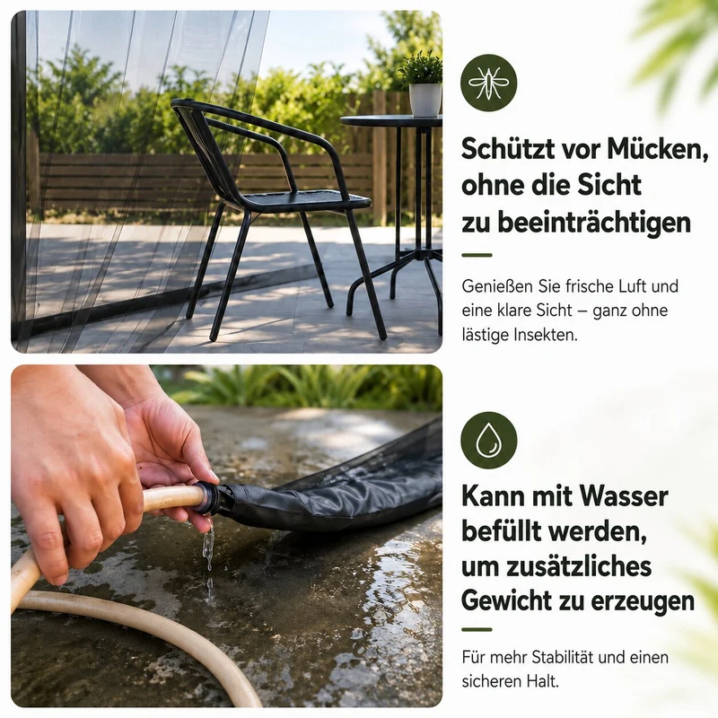 Moskitonetz für Sonnenschirm | Schirmseide