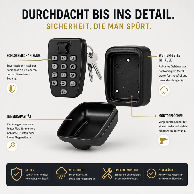 Schlüsselsafe mit Zahlencode | SafeHaus