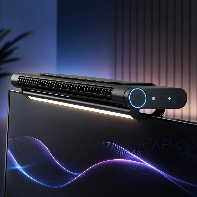 Desktop Ventilator mit LED Licht | Luftkavell