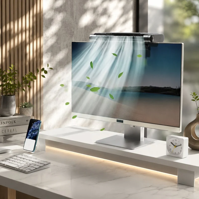 Desktop Ventilator mit LED Licht | Luftkavell