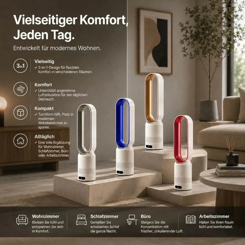 Turmventilator 3 in 1 | Klimavell