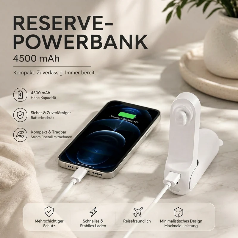 Handventilator mit Powerbank | Kühlvolt