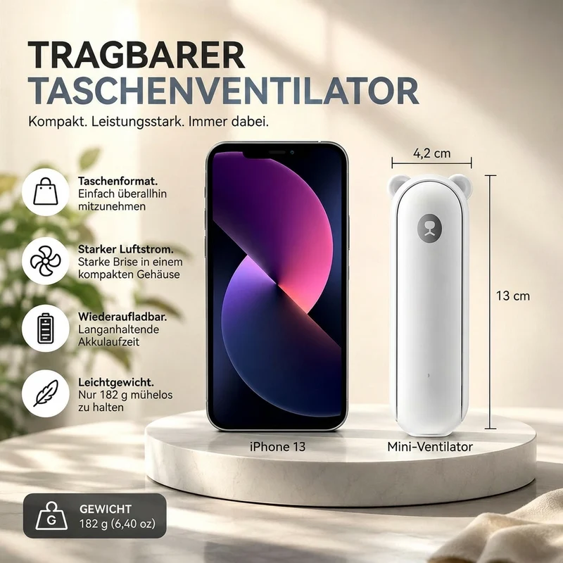 Handventilator mit Powerbank | Kühlvolt
