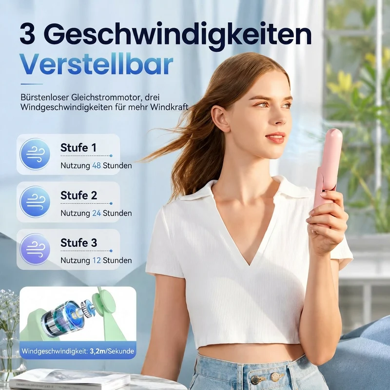 Handventilator mit Powerbank | Kühlvolt